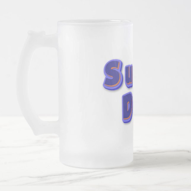 Super dad mattglas bierglas (Links)
