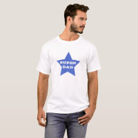 SUPER DAD | T-shirt bleu Star Homme
