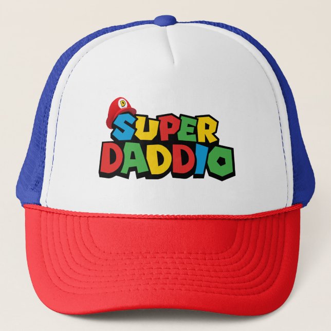 Super Daddio für den besten Papa Truckerkappe (Vorderseite)