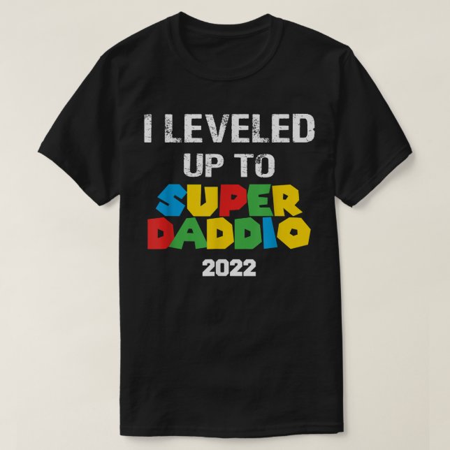 Super Daddio hat Gamer Vathers Day New Dad T-Shirt (Design vorne)