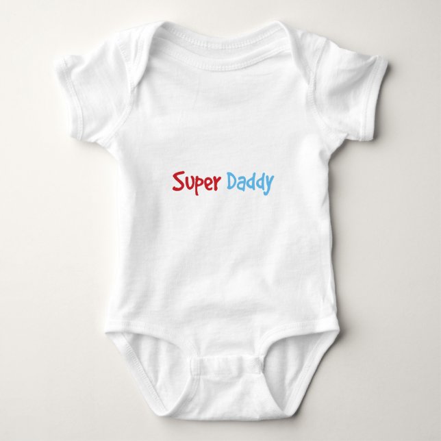 Super Daddy Baby Strampler (Vorderseite)