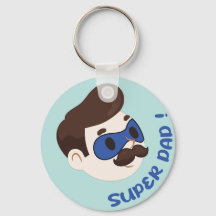 Super-Daddy-Cartoon-Abzeichen