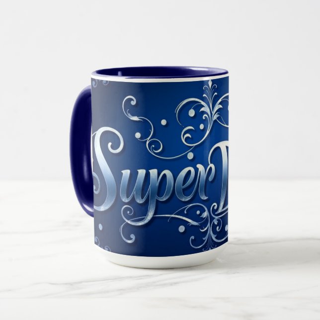 Super-Daddy Coffee-Held Tasse (Vorderseite Links)
