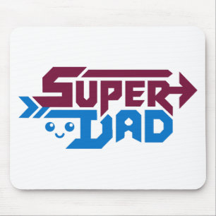 Super-Daddy-Gamer-Geschenk – Süß Retro Mousepad