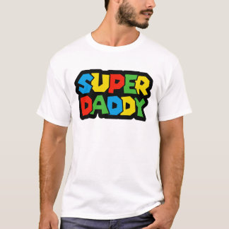 Super Daddy Gamer Vatertag - Retro-Stil T-Shirt