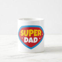 Super-Daddy Retro-Superhelden-Abzeichen