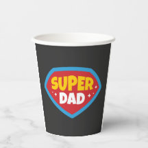 Super-Daddy Retro-Superhelden-Abzeichen