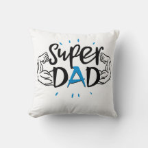 Super-Daddy-Wurfkissen – Gemütliches Vater-Geschen