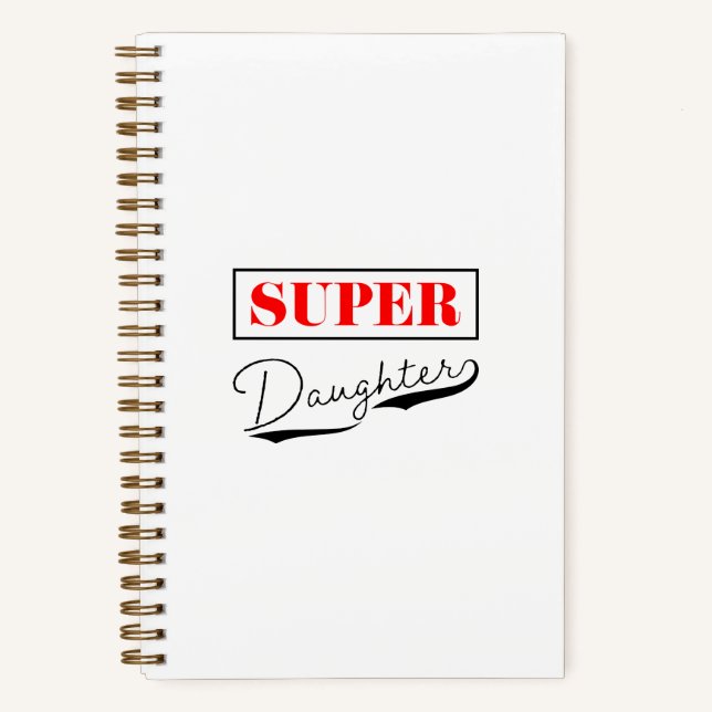 Super Daughter Notizbuch (Vorderseite)
