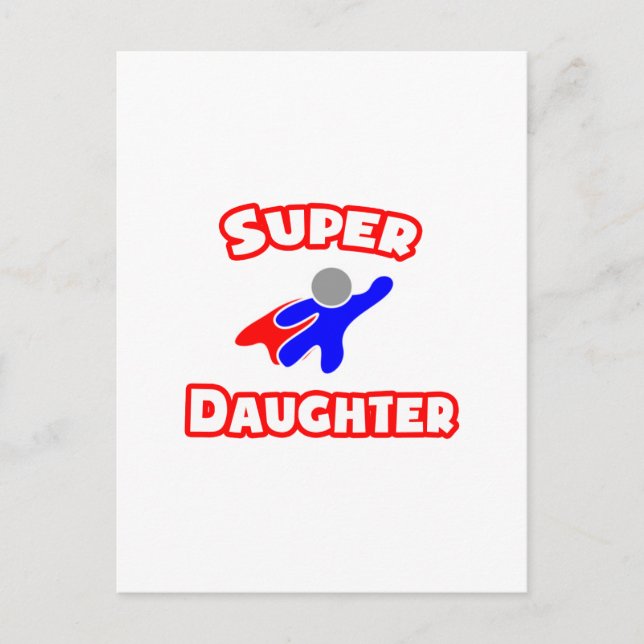 Super Daughter Postkarte (Vorderseite)