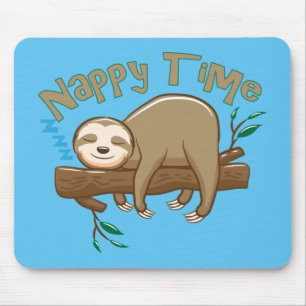 Super Delightful Baby Sloth Mousepad