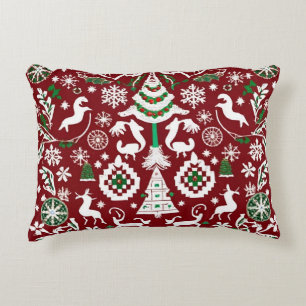 Super detailliert Nordic bestickt Throw Kissen