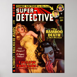 Super Detective #2 Mai 1950 | Coole Noir Art Poster