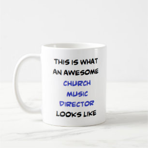super directeur de musique d'église tasse de caf
