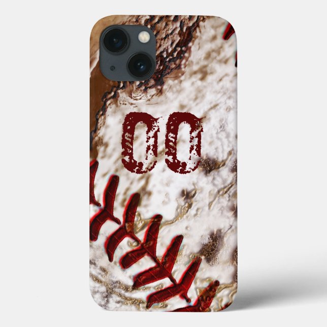 Super Dirty Baseball iPhone 6 Hüllen JERSEY NUMMER (Rückseite)