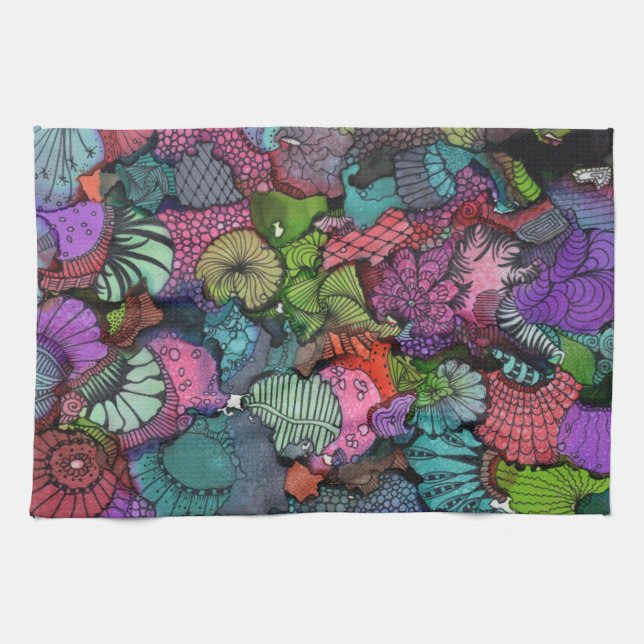 Super Doodle Kitchtuch Geschirrtuch (Horizontal)