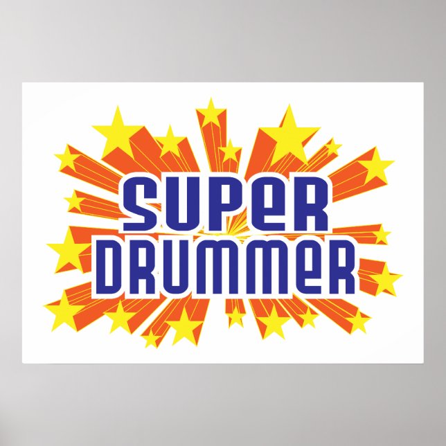 Super Drummer Poster (Vorne)