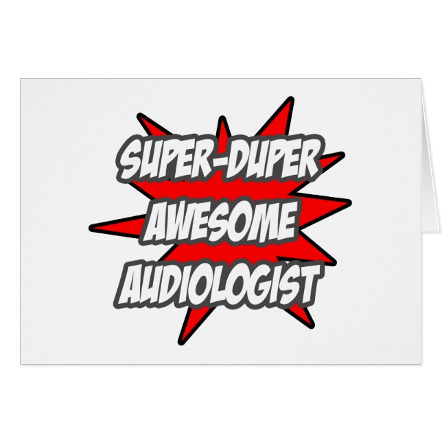 Super Duper Awesome Audiologiste (Devant horizontal)