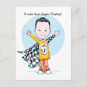 Super Duper Boy Postkarte