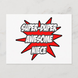 Super Duper Phantastisch Niece Postkarte
