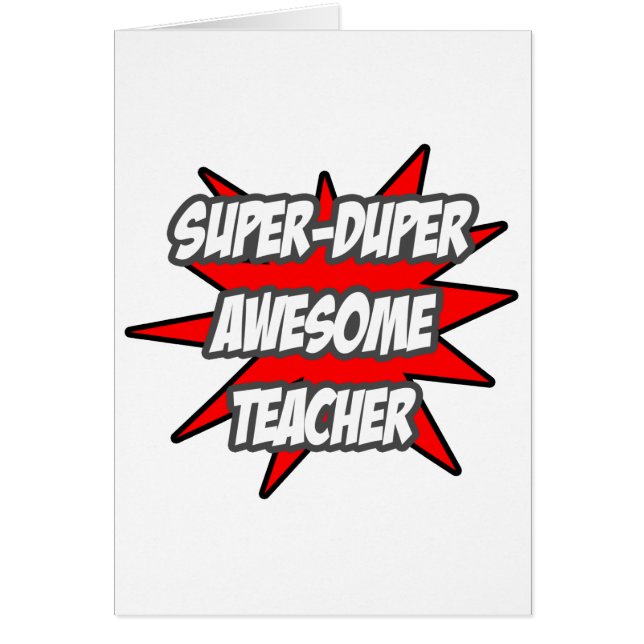 Super Duper Phantastisch Teacher (Vorne)