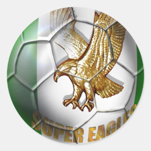 Super Eagles Logo Fußball Fans Geschenke Runder Aufkleber