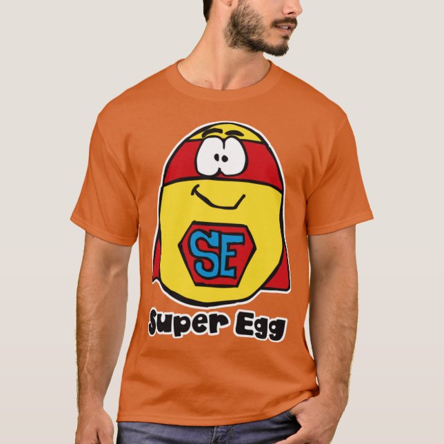 Super Egghe Ei Superheld T-Shirt (Vorderseite)