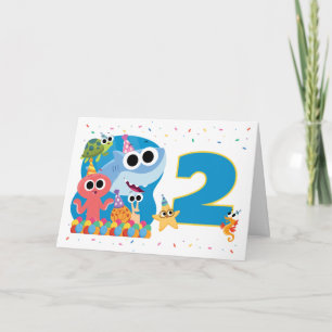 Super Einfach   Finny der Hai Konfetti Geburtstag Karte