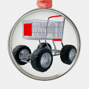 Super Einkaufswagen Ornament Aus Metall