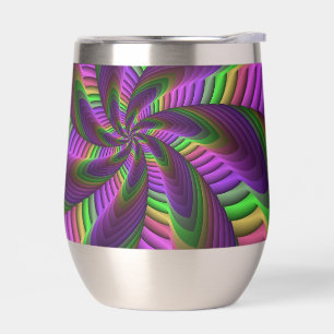 Super Énergétique coloré Neon Motif fractal
