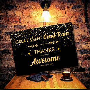 Super Équipe Super Personnel Merci Signe   Employé