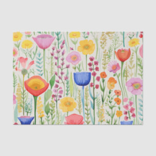 Super farbenfrohe Frühlingsblumen Seidenpapier