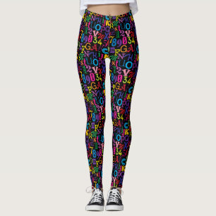 Super farbige ABCs und 123 Leggings
