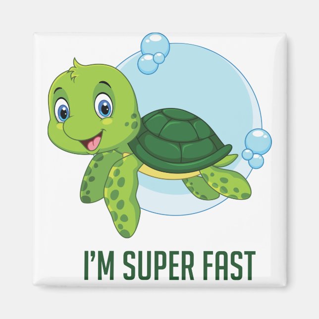 Super Fast Turtle Magnet (Vorne)
