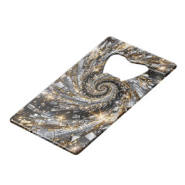 Super Flasher Spiral Oder & Silber Geldbeutel Flaschenöffner