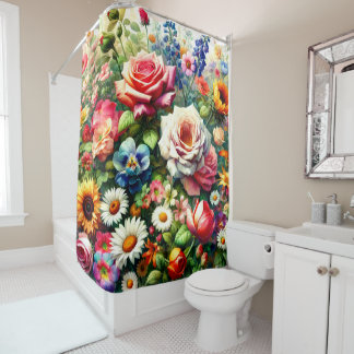 Super Floral Duschvorhang