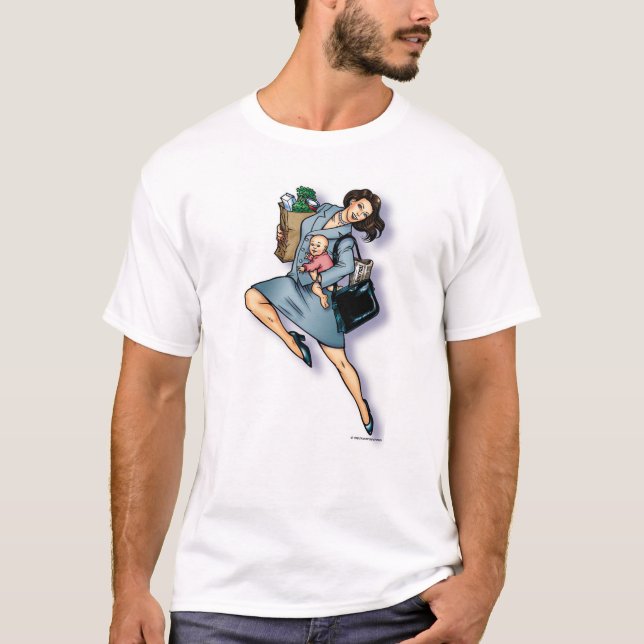 Super-Frau T-Shirt (Vorderseite)