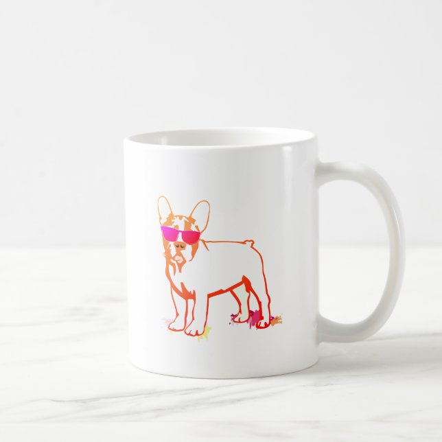 Super Frenchie Bulldog Kaffeetasse (Rechts)