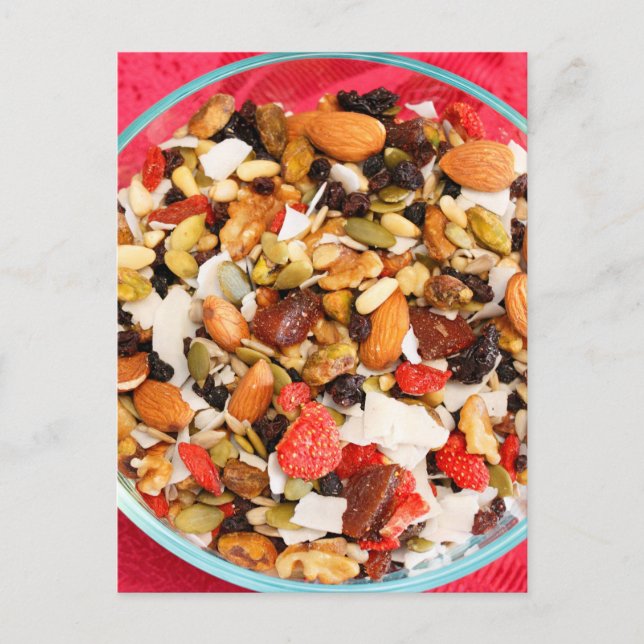 Super Fruit und Nut Mix Postkarte (Vorderseite)