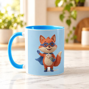 Super Fuchs Held Hellblau Combo Tasse