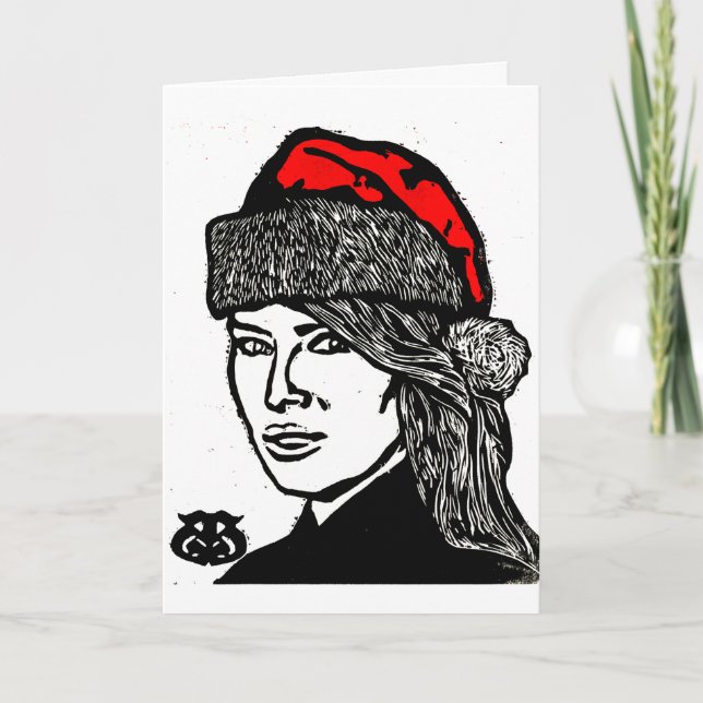Super Fun Holiday Weihnachtsmädchen in Weihnachtsm Karte (Vorderseite)
