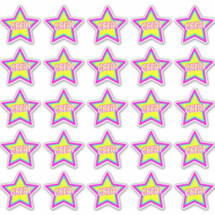 Super Fun Star Teacher Belohnung Kommentar-Aufkleb Aufkleber