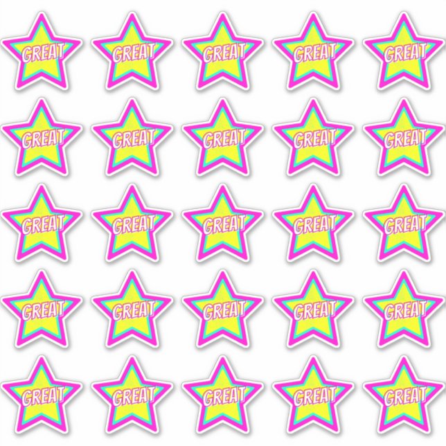 Super Fun Star Teacher Belohnung Kommentar-Aufkleb Aufkleber (Vorderseite)