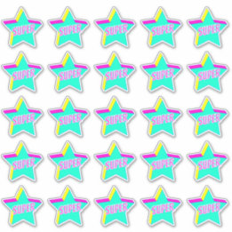 Super Fun Star Teacher Rewards-Aufkleber Aufkleber