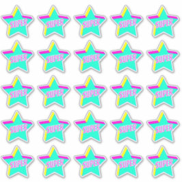 Super Fun Star Teacher Rewards-Aufkleber Aufkleber