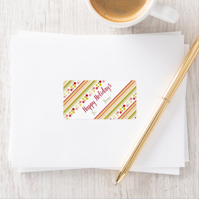 Super Fun und spielerische Holiday Labels Adressaufkleber (Insitu)