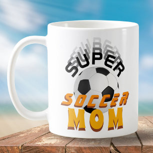 Super-Fußball-Mutter-Fußball-Sportliche Mutter  Kaffeetasse