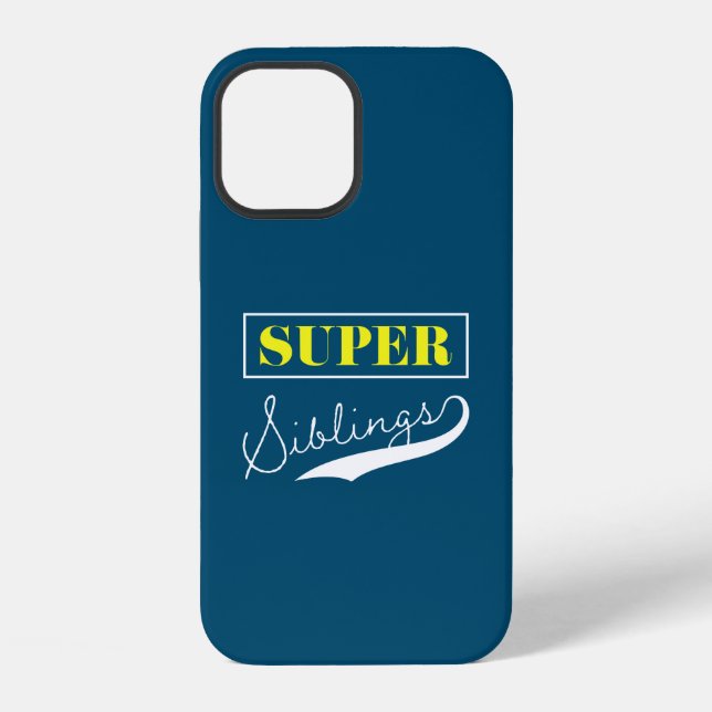 Super-Geschwister  iPhone 12 Hülle (Rückseite)
