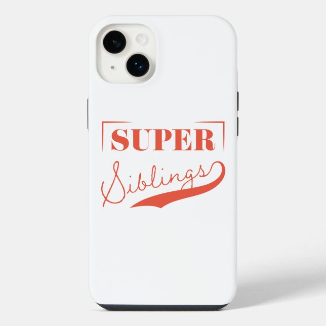 Super-Geschwister iPhone 14 Plus Hülle (Rückseite)
