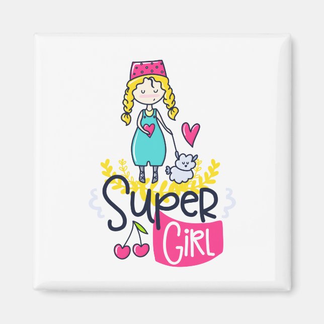 Super Girl Magnet (Vorne)